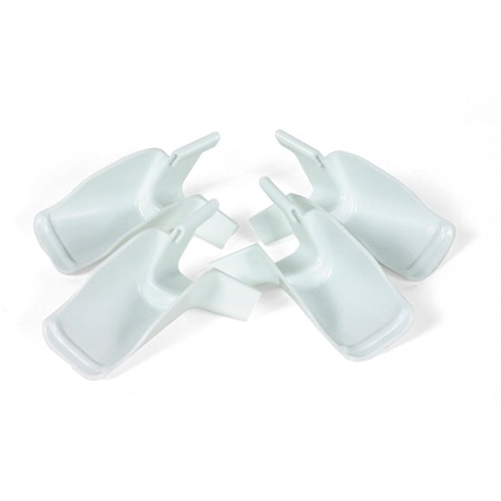 Camco GUTTER EXTENSIONS, WHITE, SET OF 4 (2 LEFT/2 RIGHT) 42120